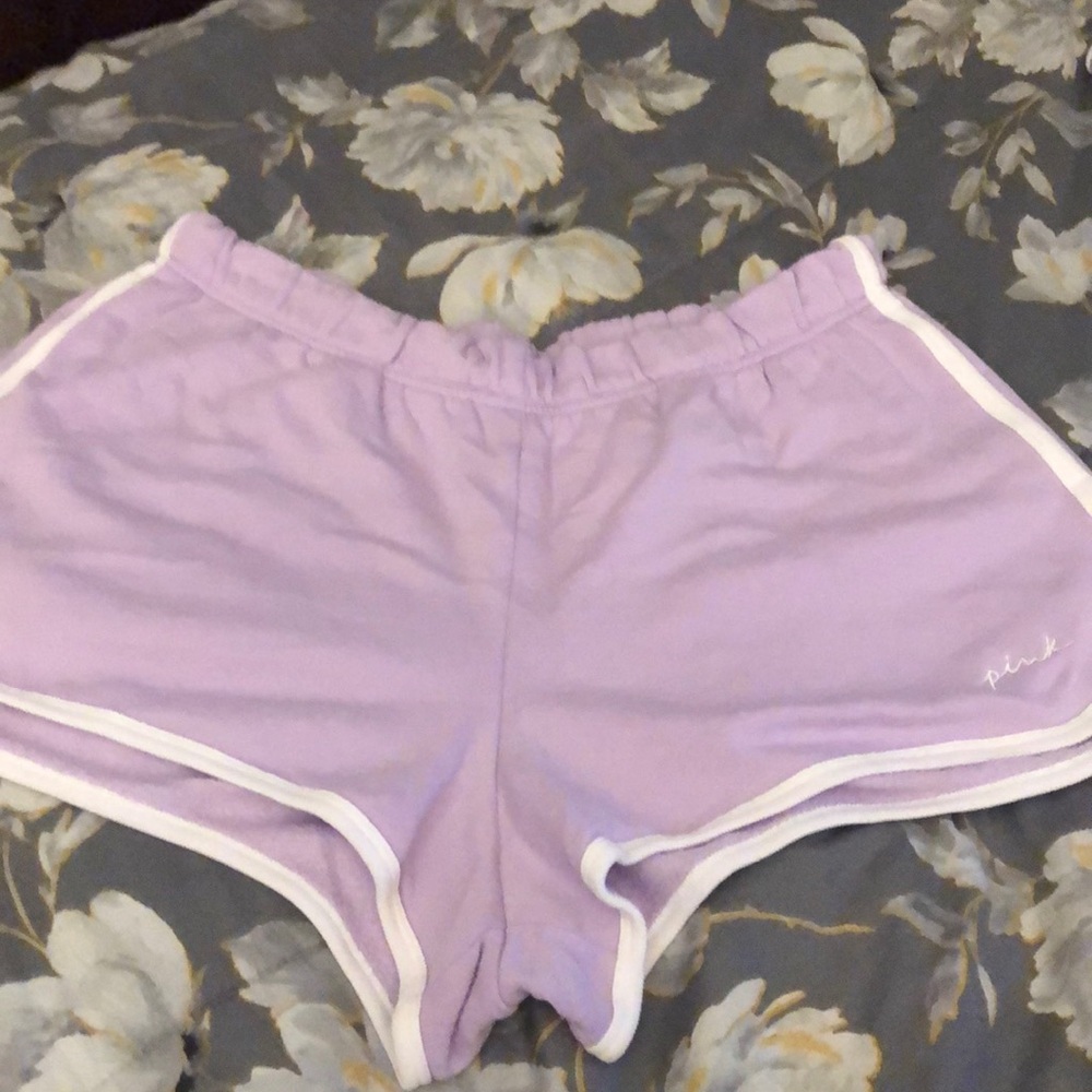 Pink Victoria’s Secret light purple shorts